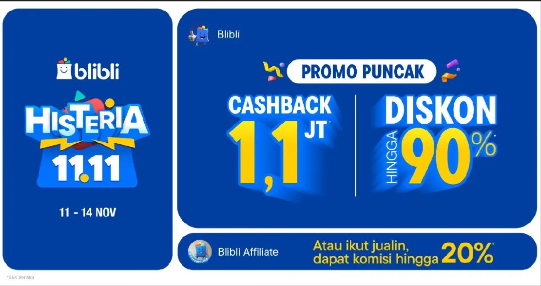 Buruan Borong! Blibli Gelar Flash Sale 11.11 dari tanggal 1 hingga 14 November 2024, Dapatkan Samsung M15 dengan Harga Spesial