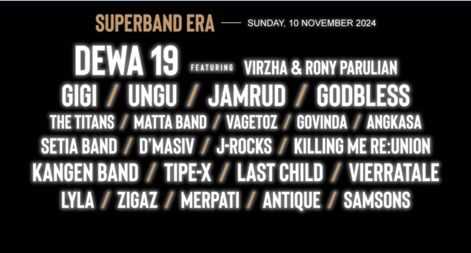 JANGAN LUPA! Berikut Line Up Hari Kedua Konser Playlist Live Festival 2024 di Bandung pada 10 November, Ada 23 Penampil, dari Dewa 19 hingga Zigaz