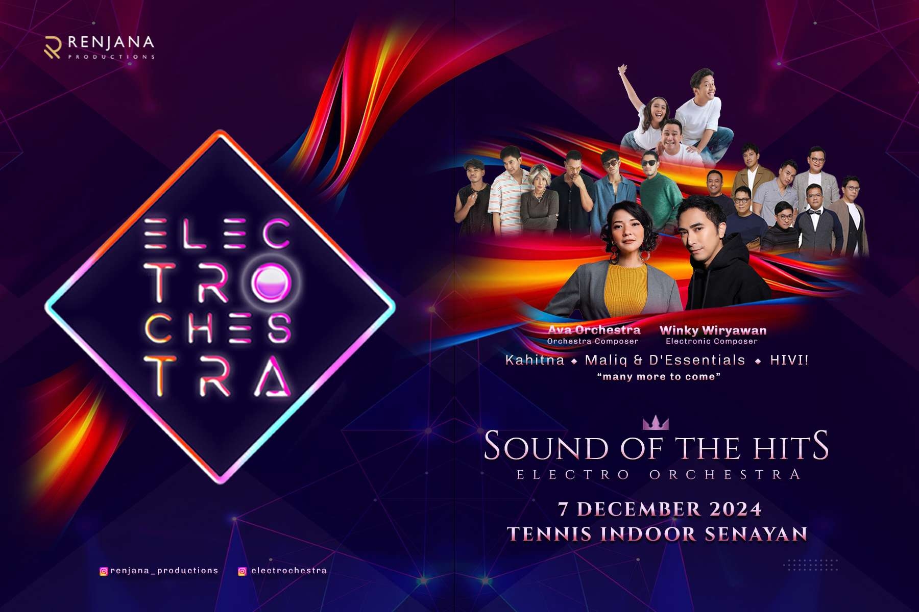 Electrochestra Siap Digelar di Tennis Indoor Senayan Bulan Depan, Menampilkan Ava Orchestra, Winky Wiryawan, Kahitna, Maliq & D'essentials, dan HIVI!