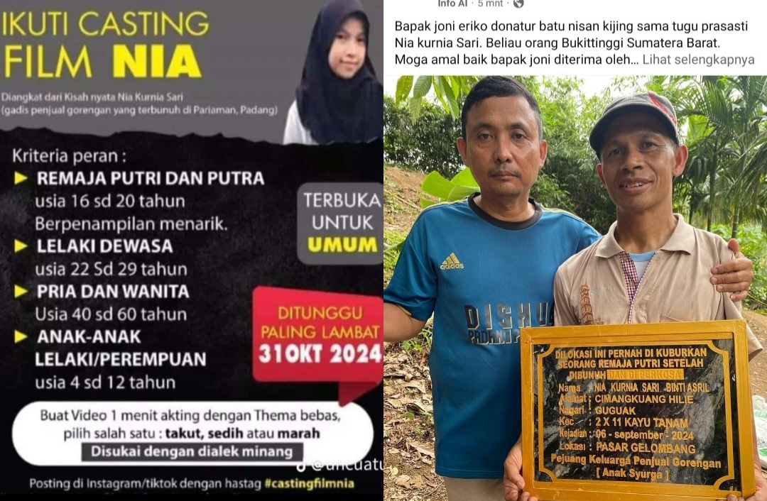 Makin Bikin Resah! Selain Makam Jadi Ladang Syirik, Sosok Nia Kurnia Sari Bakal Diangkat Film Hingga Pembangunan Tugu Prasasti di Lokasi Kejadian