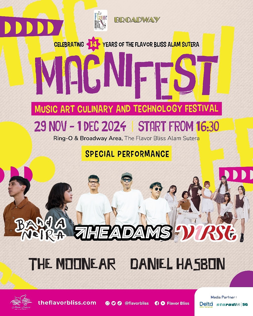 WARGA TANGERANG JANGAN LUPA! Besok Sore Ada Konser Gratis di Alam Sutera Tangsel, Rangkaian Acara Macnifest 2024