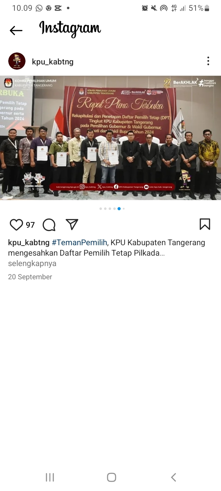 KPU Tetapkan Maesyal-Intan Unggul 65,14 Persen, Resmi Jadi Pemenang di Pilkada Kabupaten Tangerang