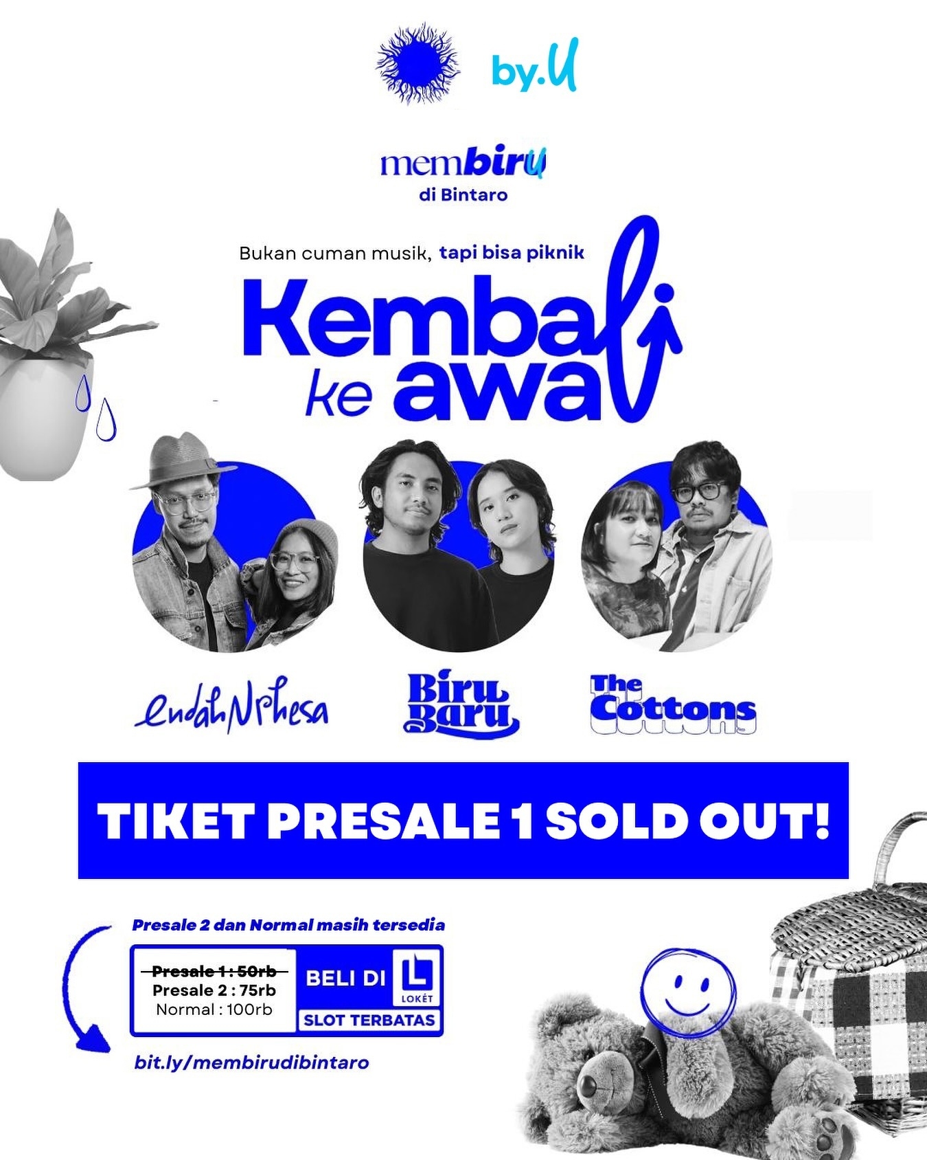 Membiru di Bintaro: Bukan Cuman Musik, Tapi Bisa Piknik! Digelar 22 Desember, Menampilkan Endah n Rhesa hingga The Cottons, Tiket Mulai Rp 50 Ribu