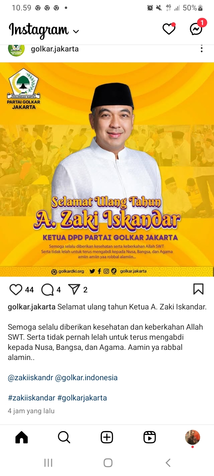 Bang Zaki Ulang Tahun ke 51 Hari Ini, Doa dan Ucapan Selamat: Terus Bawa Garuda Muda Makin Sukses!