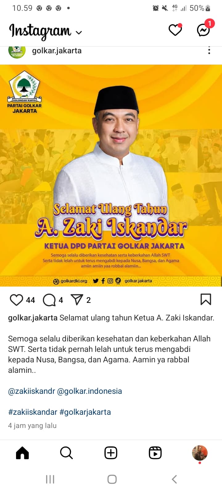 Bang Zaki Ulang Tahun ke 51 Hari Ini, Doa dan Ucapan Selamat: Terus Bawa Garuda Muda Makin Sukses!