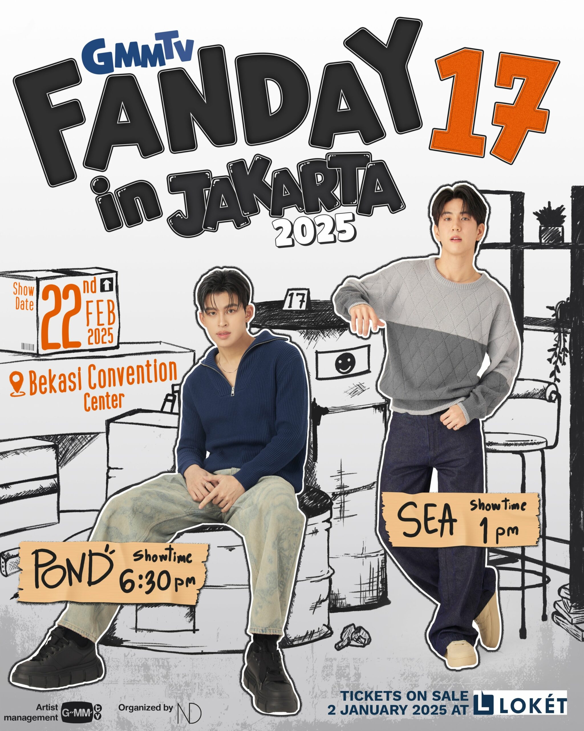 Suka Nonton Film Drama Thailand? Dua Aktor Idola, Sea dan Pond, Akan Gelar Fan Meeting di Jakarta pada Februari 2025, Segini Harga Tiketnya!