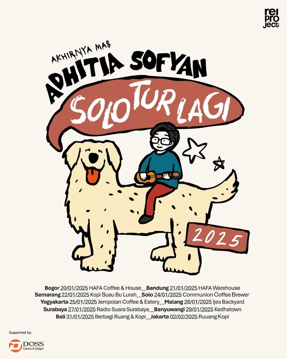 Penyanyi Adhitia Sofyan Bakal Solo Tour Konser di 10 Kota di Indonesia, Ke Mana Saja? Simak Jadwal Lengkapnya di Sini