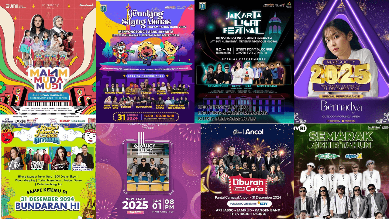 10 Lokasi Nonton Konser Gratis di Jakarta pada Malam Tahun Baru 2025, Bintang Tamunya Dul Jaelani, Yura Yunita hingga Ari Lasso, Cek Lengkapnya!