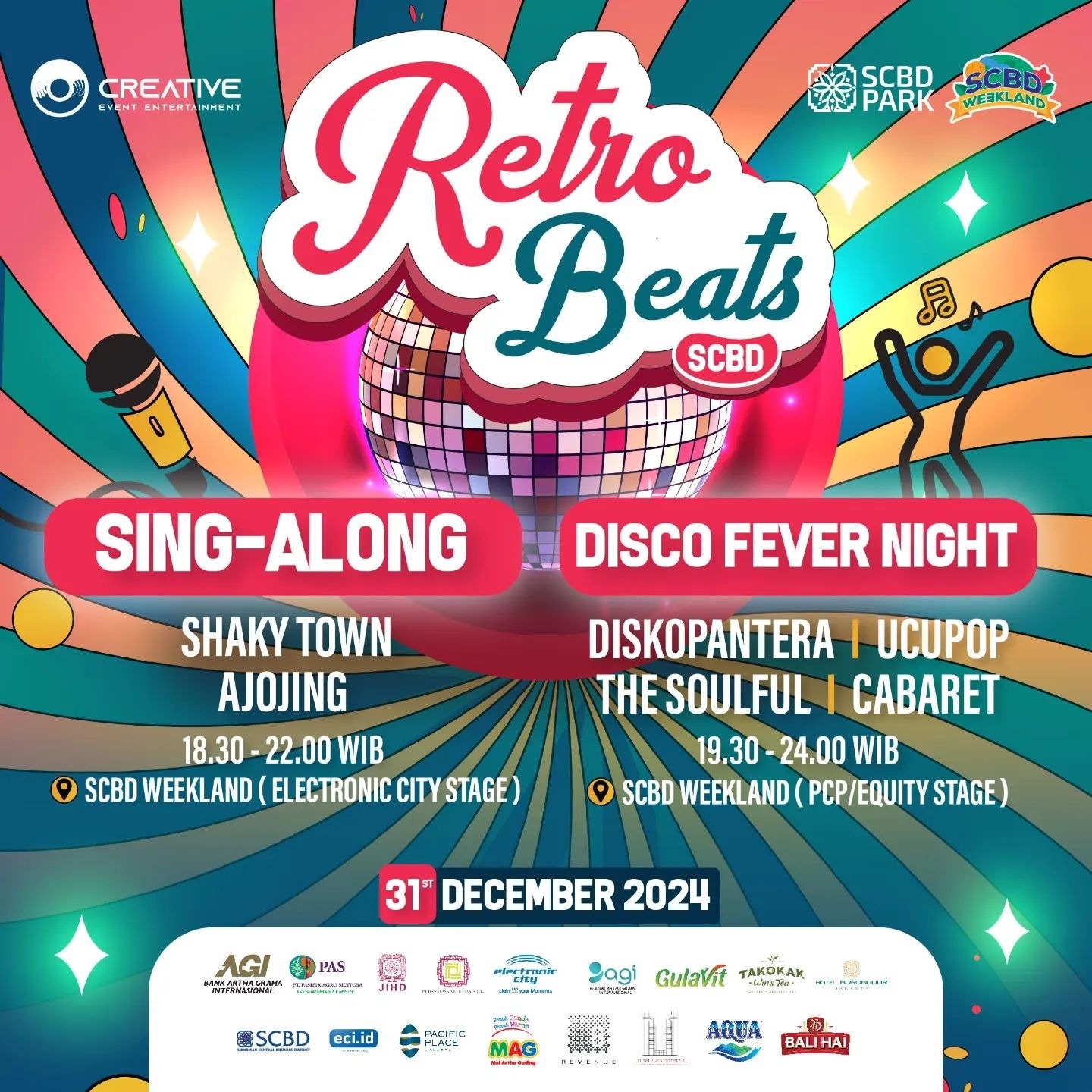 Sambut Tahun Baru 2025 dengan Nostalgia dan Joget Bersama di Retro Beats SCBD Weekland, Gratis! Cek Line Up Penampilnya di Sini