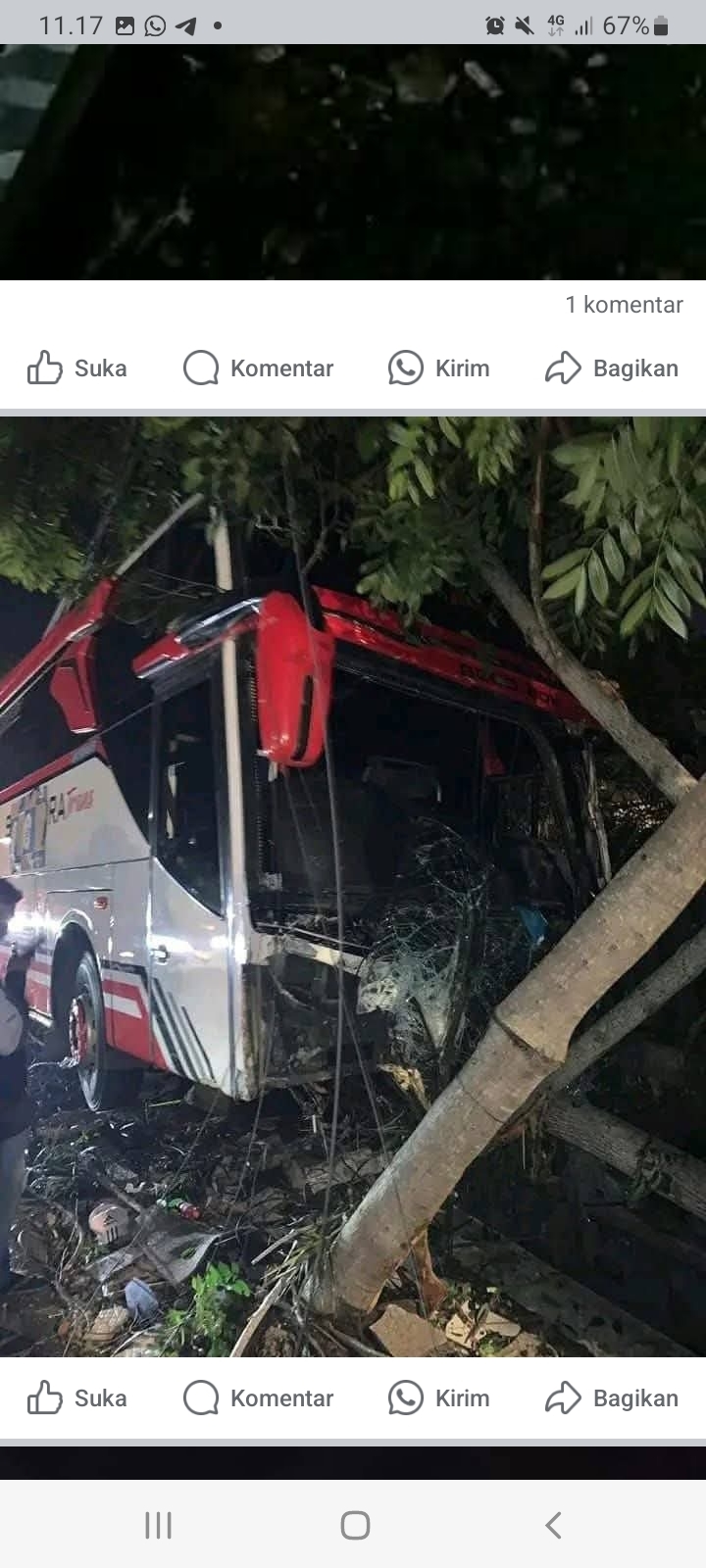 Kecelakaan Maut di Kota Batu, Bus Pariwisata Rem Blong Tabrak Banyak Kendaraan, 4 Tewas