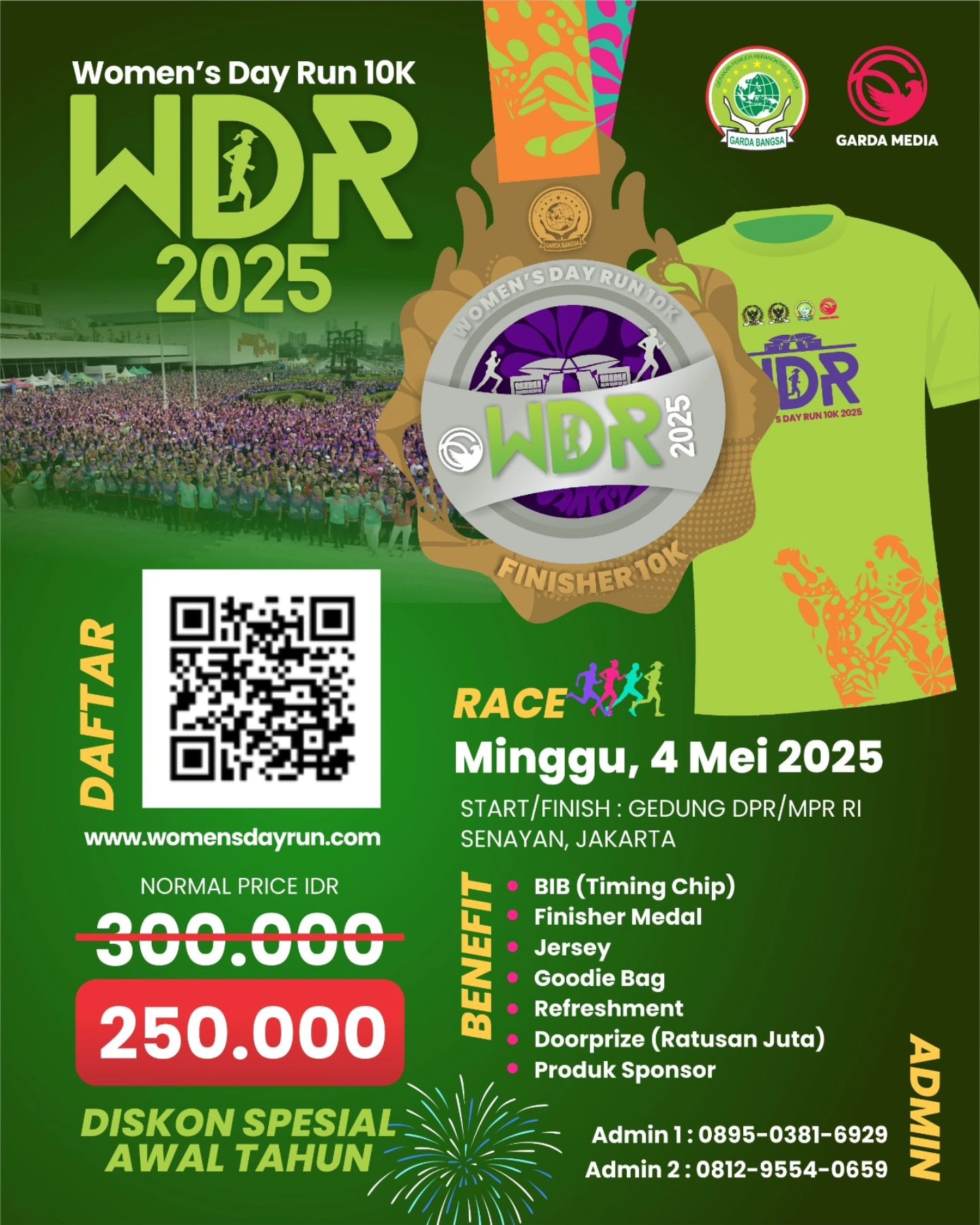 CACAT! WOMEN’S DAY RUN Edisi Ketiga Bakal Digelar di Kawasan Gedung DPR/MPR pada Mei 2025, Segini Biaya Pendaftarannya!