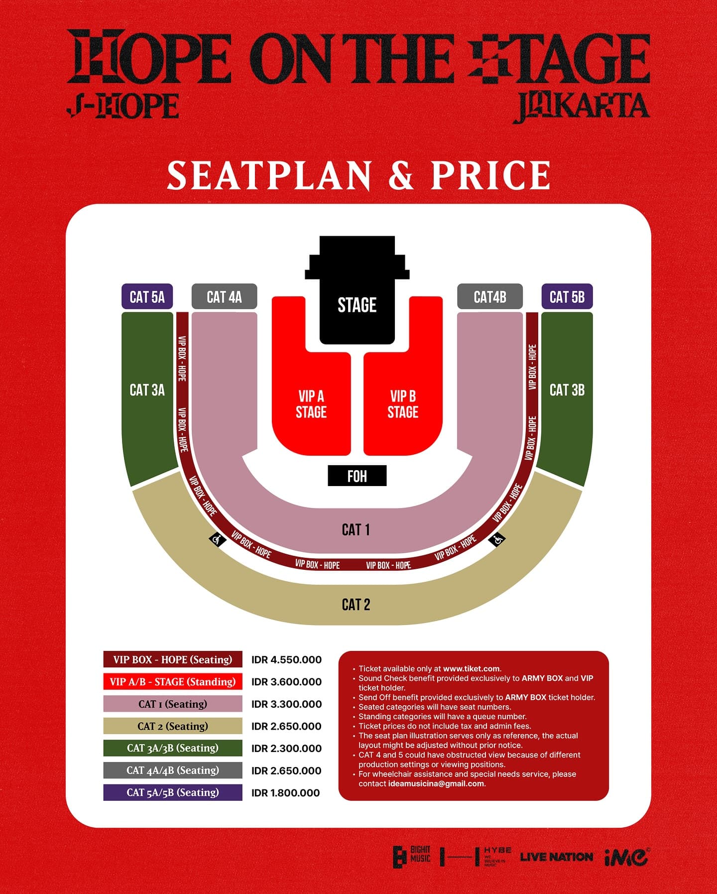 ARMY Merapat! Berikut Harga Tiket dan Seat Plan Konser J-Hope BTS di Jakarta, Penjualan Dibuka Mulai 20 Februari 2025