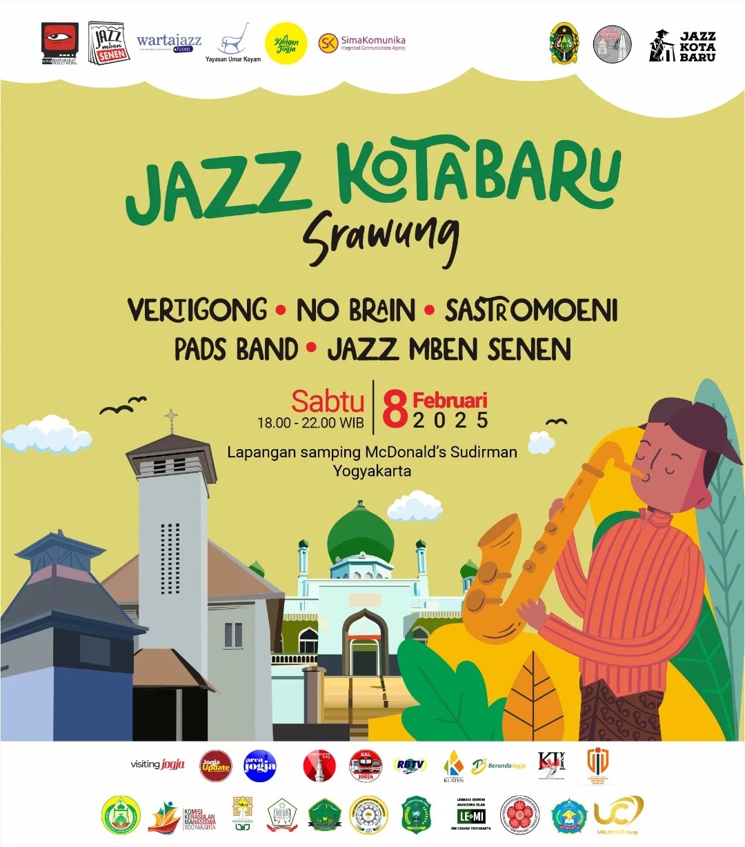 Jazz Kotabaru 2025: Meriahkan Malam Minggu Akhir Pekan Ini di Lapangan Samping McD Sudirman Yogyakarta