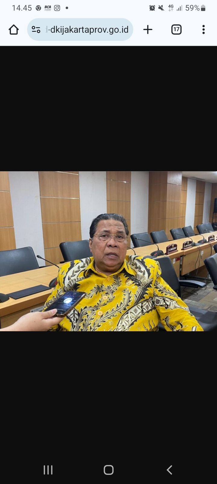 Politisi Golkar Ramly HI Muhamad Minta Pemprov Jakarta Gencarkan Sosialisasi Cek Kesehatan Gratis