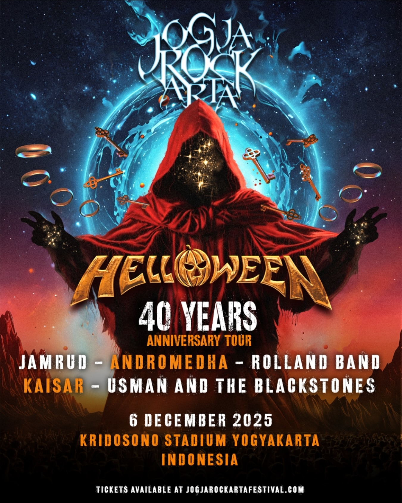 Catat! Band Power Metal Helloween Bakal Manggung di Jogjarockarta Festival 2025, Penjualan Tiketnya Sudah Dimulai, Segini Harganya