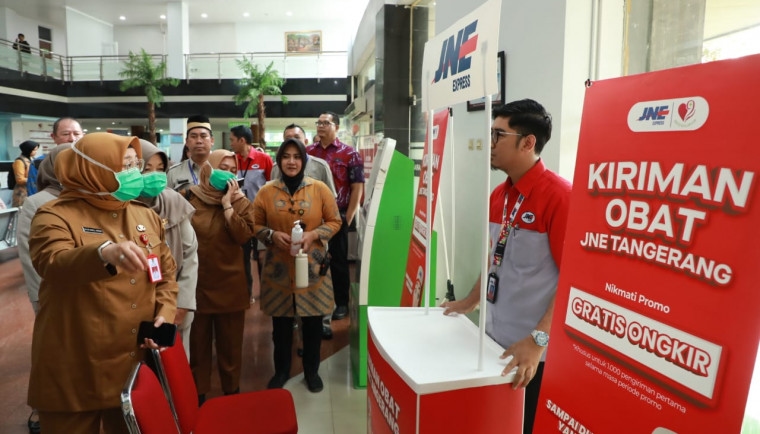 Mantap! Wabup Tangerang Intan Nurul Hikmah Luncurkan Program Pengantaran Obat ke Rumah Pasien, Kerjasama RSUD Balaraja dengan JNE