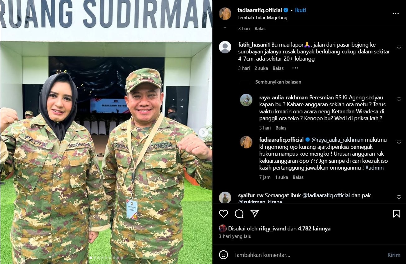 Bupati Pekalongan Fadia Arafiq Terciduk Maki Warga di Media Sosial