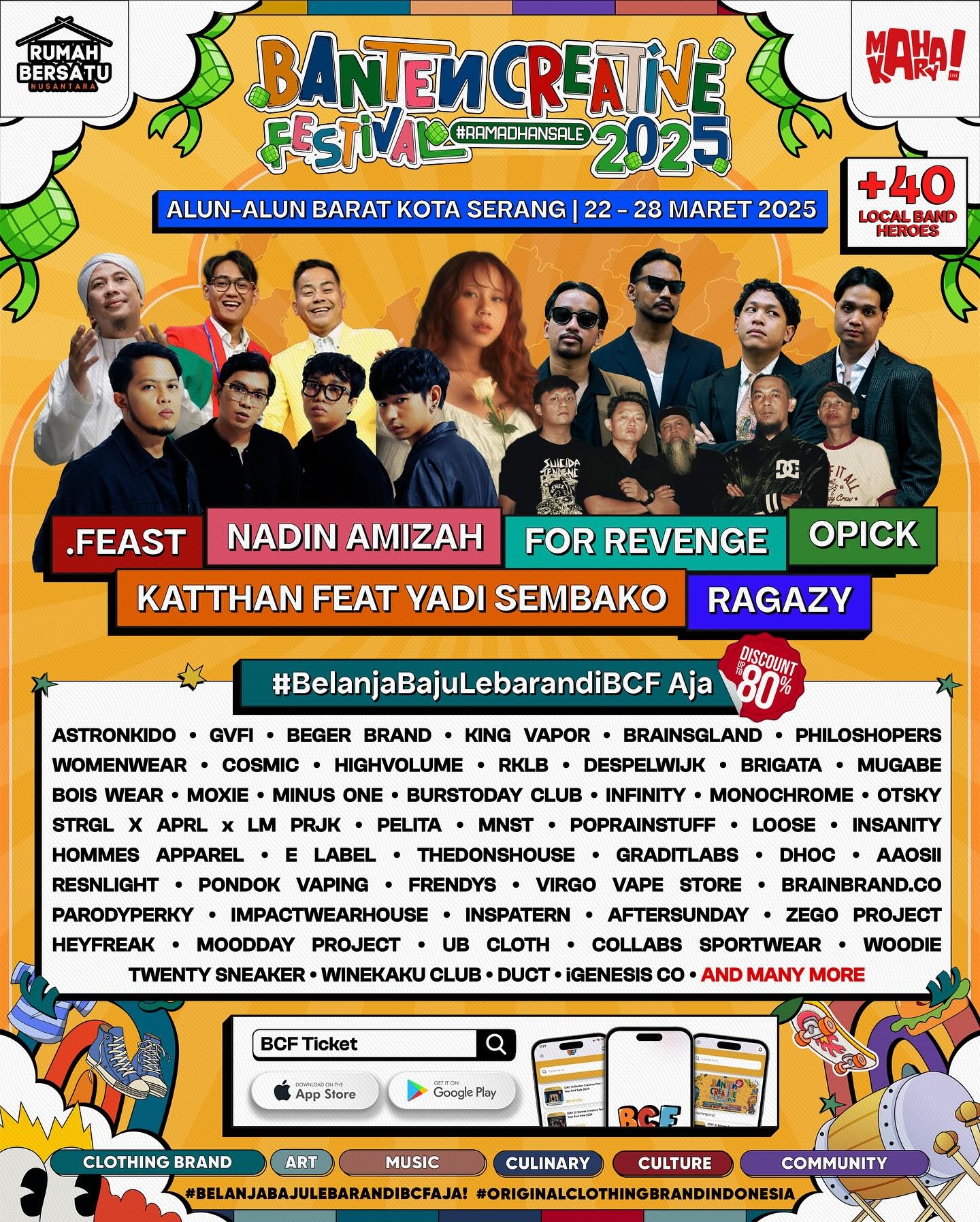 Banten Creative Fest 2025 Kembali Hadir di Alun-Alun Barat Kota Serang, Belanja Murah Sambil Nonton Konser Musik, Cek Tanggalnya!