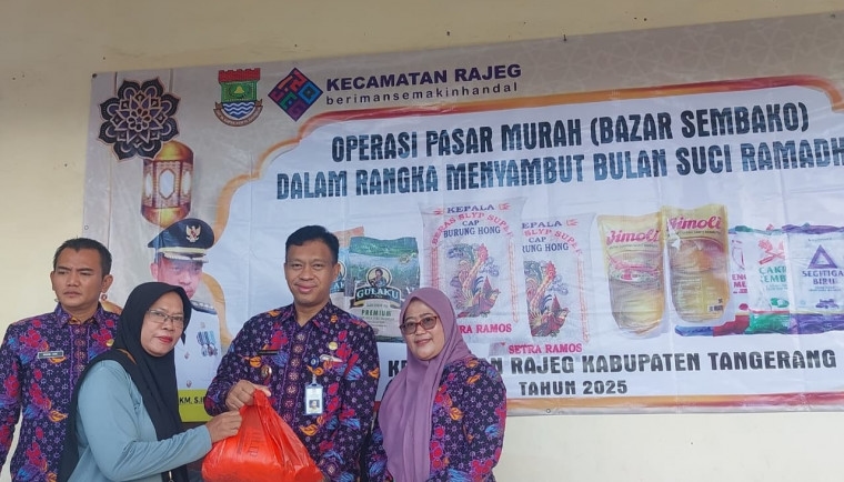 Gerakan Pasar Murah (GPM) di Kecamatan Rajeg Disambut Antusias Warga, Realisasi Program 100 Hari Bupati dan Wabup Tangerang Maesyal-Intan