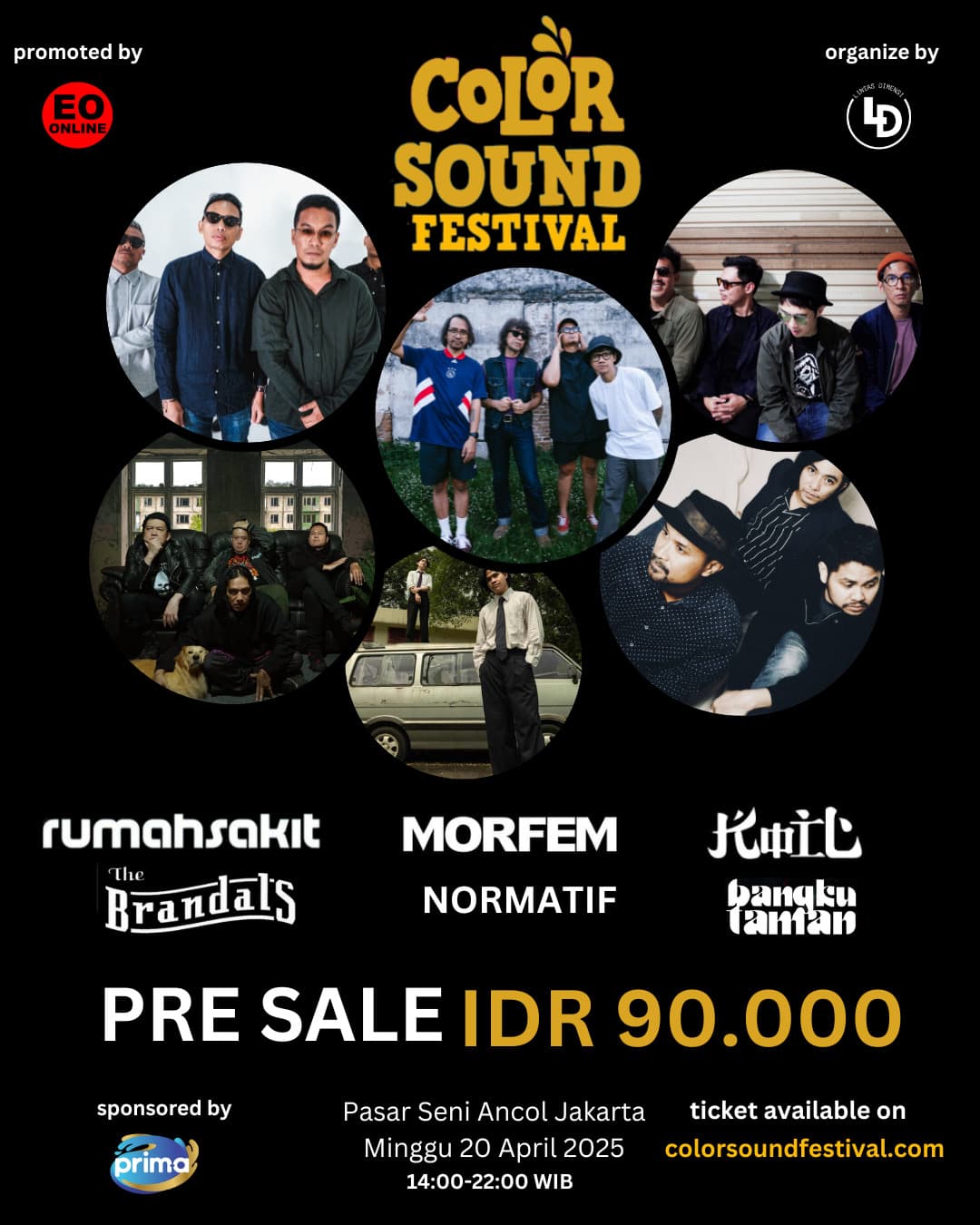 Color Sound Festival 2025 di Pasar Seni Ancol Menghadirkan RumahSakit hingga The Brandals, Harga Tiket Mulai Rp 90 Ribu, Cek Tanggalnya!