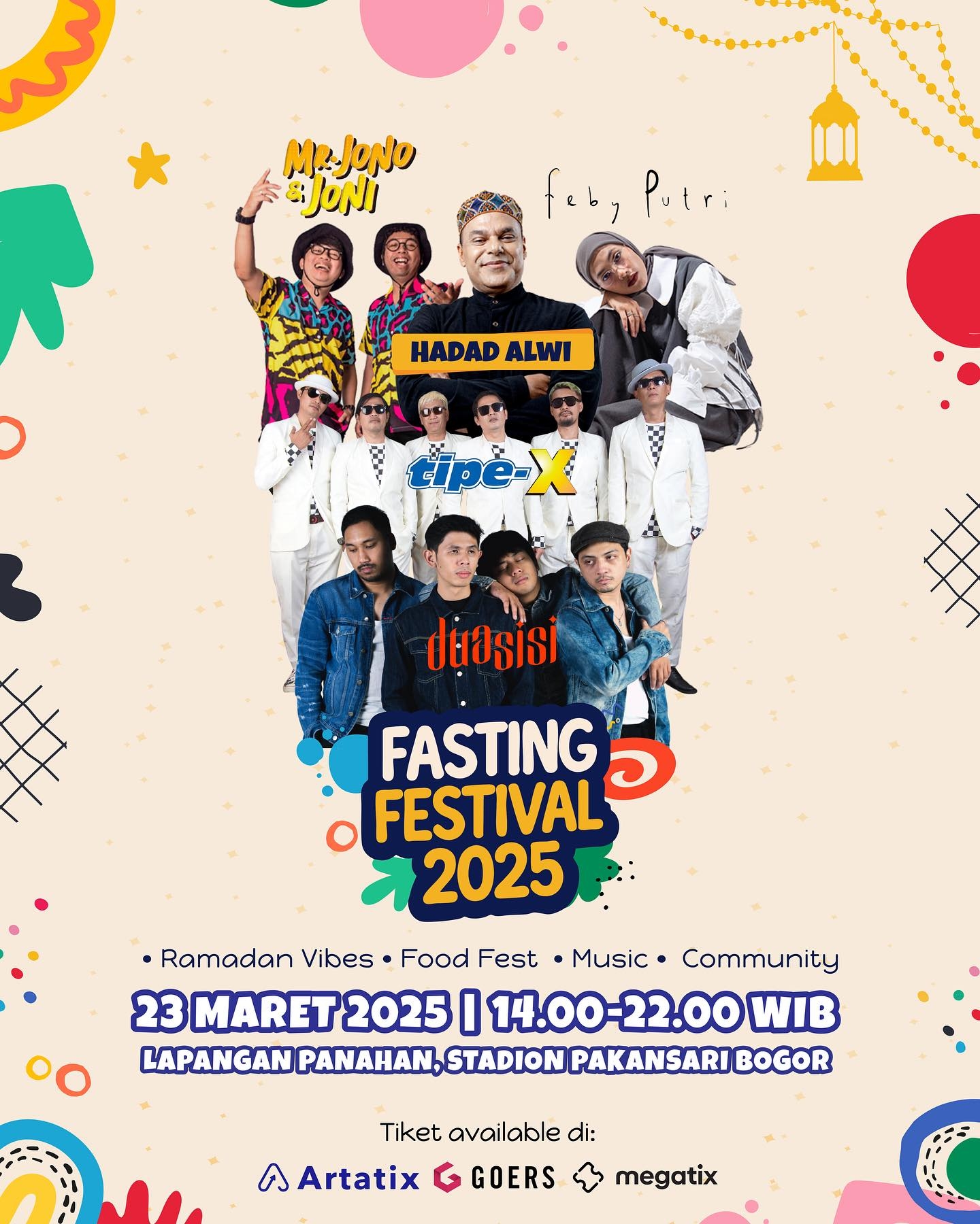 Fasting Festival 2025: Ngabuburit Seru Bareng Feby Putri, Tipe-X, Mr Jono & Joni hingga Hadad Alwi di Stadion Pakansari Bogor, Catat Tanggalnya!