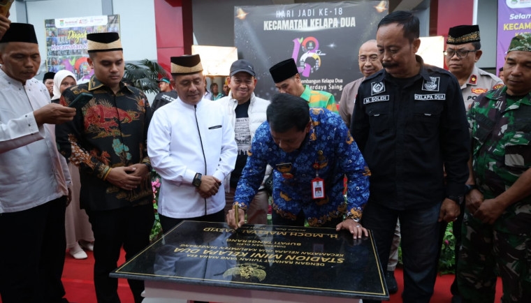 Resmikan Stadion Mini Kelapa Dua, Hal Penting ini Jadi Perhatian Bupati Tangerang Maesyal Rasyid