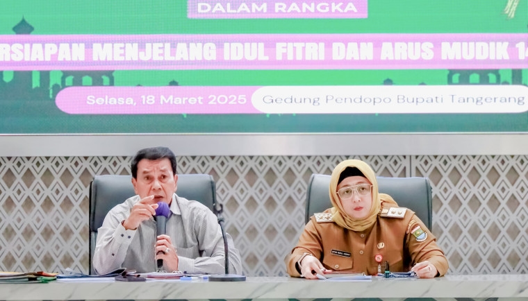 Dipimpin Langsung Bupati Maesyal dan Wabup Intan, Rakor Forkopimda Kabupaten Tangerang Bahas Kesiapan Pengamanan hingga Pangan Jelang Idul Fitri 2025