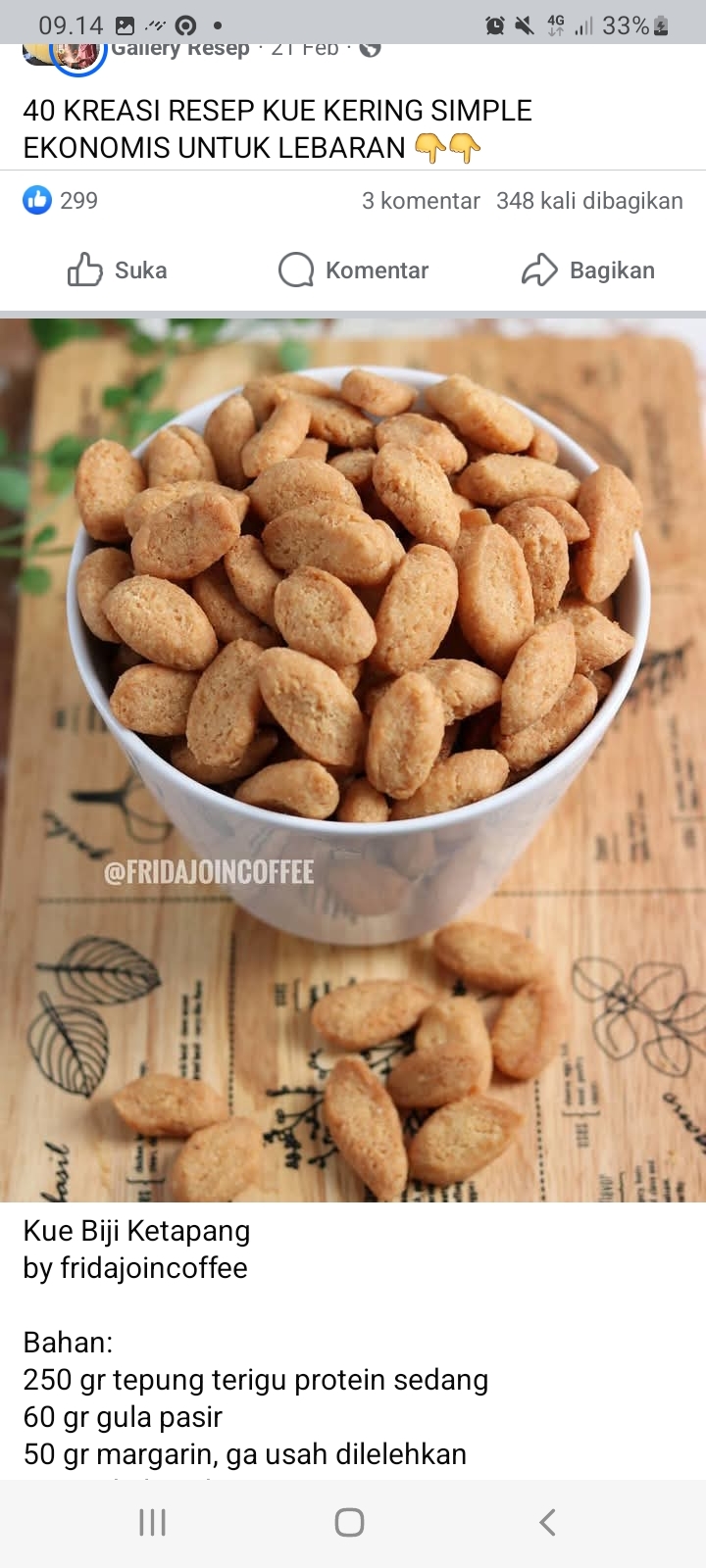 Biji Ketapang, Resep Kue Lebaran Gampang Bikin Sendiri di Rumah