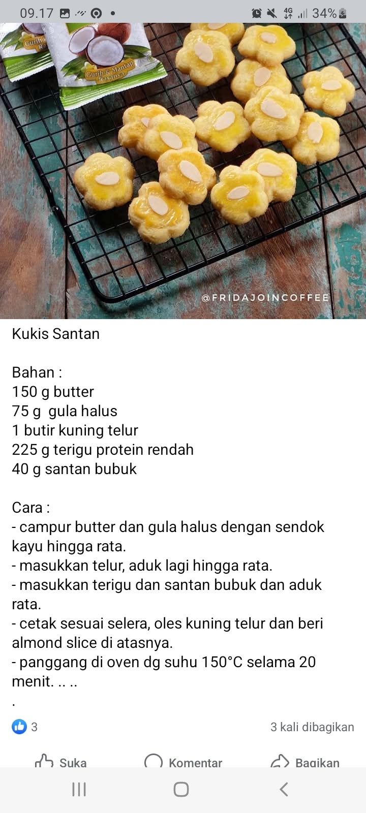 Resep Kukis Santan Kue Lebaran Enak yang Mudah Dibikin Sendiri