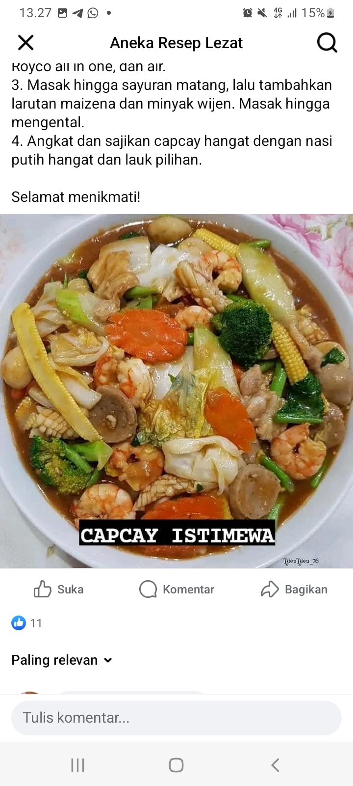 Resep Capcay Istimewa Nih Mudah Dibikin di Rumah, Keluarga Pasti Suka
