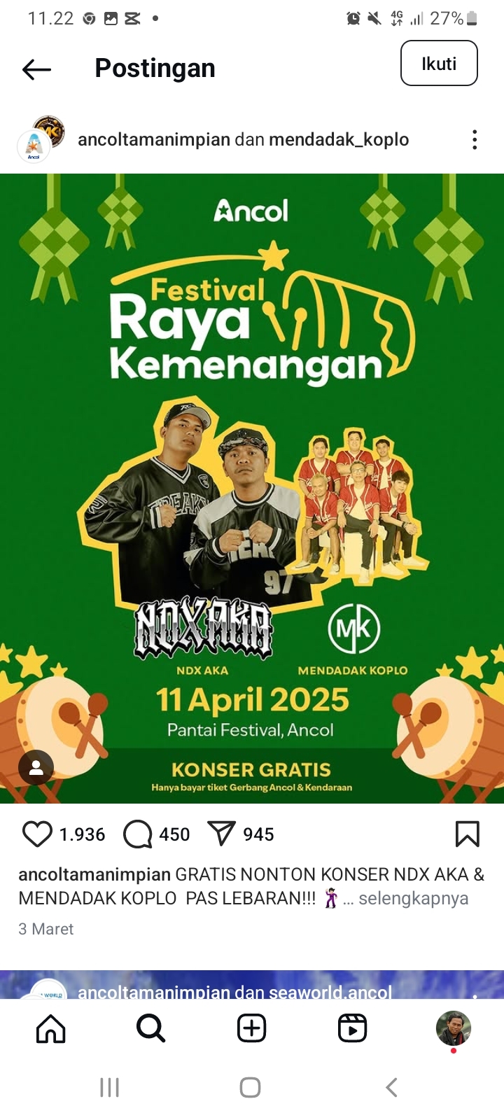 Ambyar! Konser Gratis NDX AKA Hari Ini di Ancol Jakarta, Catat Jam Pentasnya dan Rangkaian Acaranya di Sini