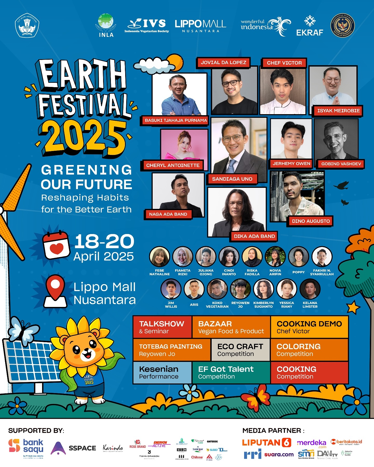 Gratis! Earth Festival 2025 di Lippo Mall Nusantara, Ada Talkshow Bersama Ahok dan Sandiaga Uno, Demo Masak hingga Pentas Musik, Akhir Pekan Ini