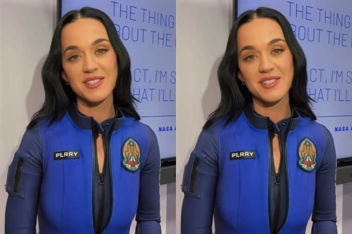 Katy Perry "Sujud Syukur" Setelah Sampai di Bumi dengan Selamat Pasca Misi Penerbangannya ke Luar Angkasa Sukses