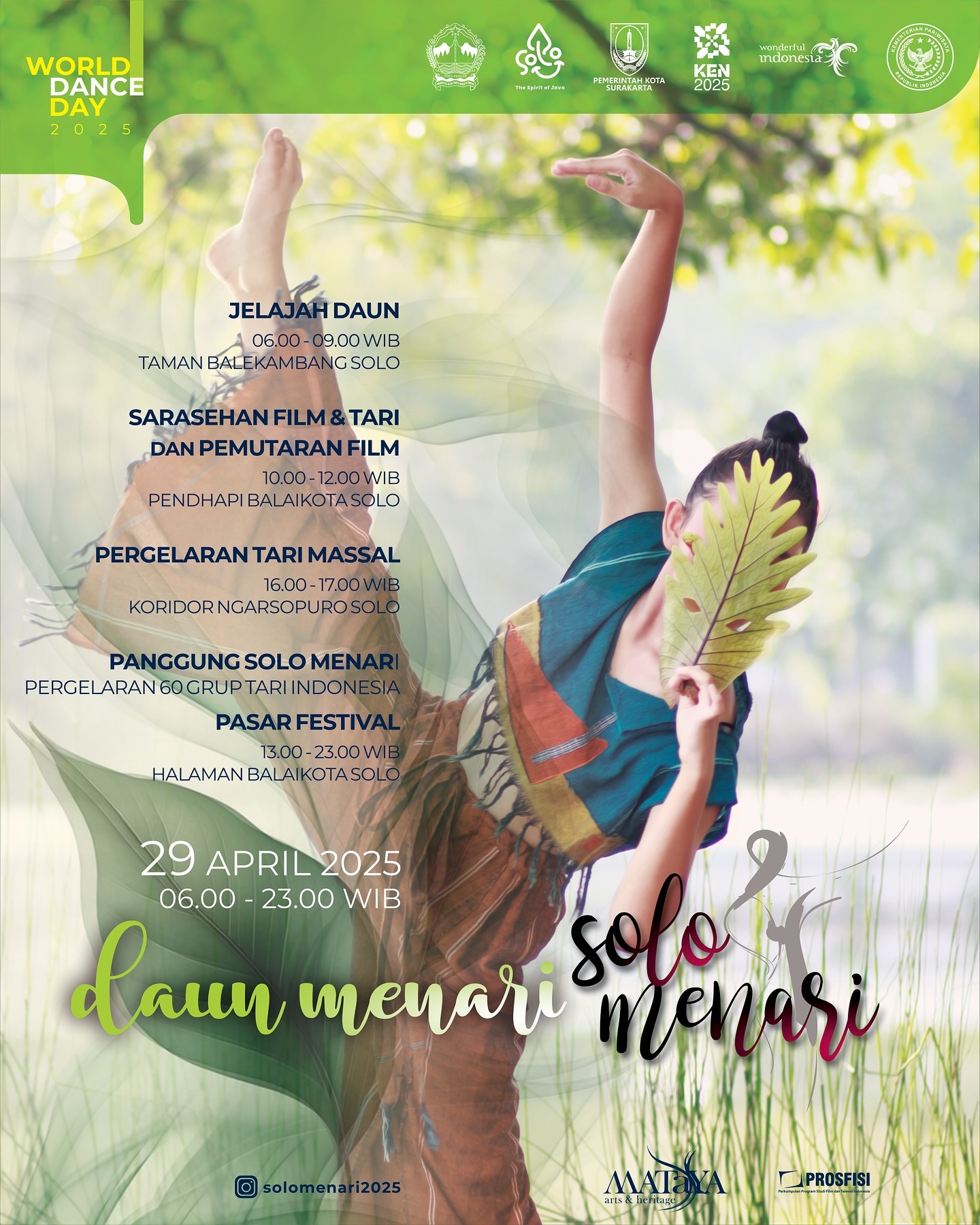 Warga Surakarta Jangan Lupa! Besok Ada Hiburan Gratis; Solo Menari 2025 di Balai Kota, Memperingati Hari Tari Sedunia, Ini Rangkaian Acaranya