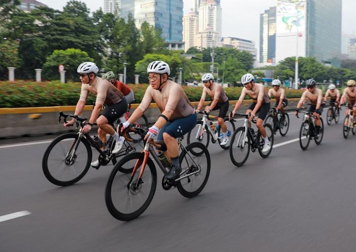 Hadiri Acara Gowes Silaturahride, Gubernur Pramono Harap Jakarta Jadi Destinasi Olahraga Internasional
