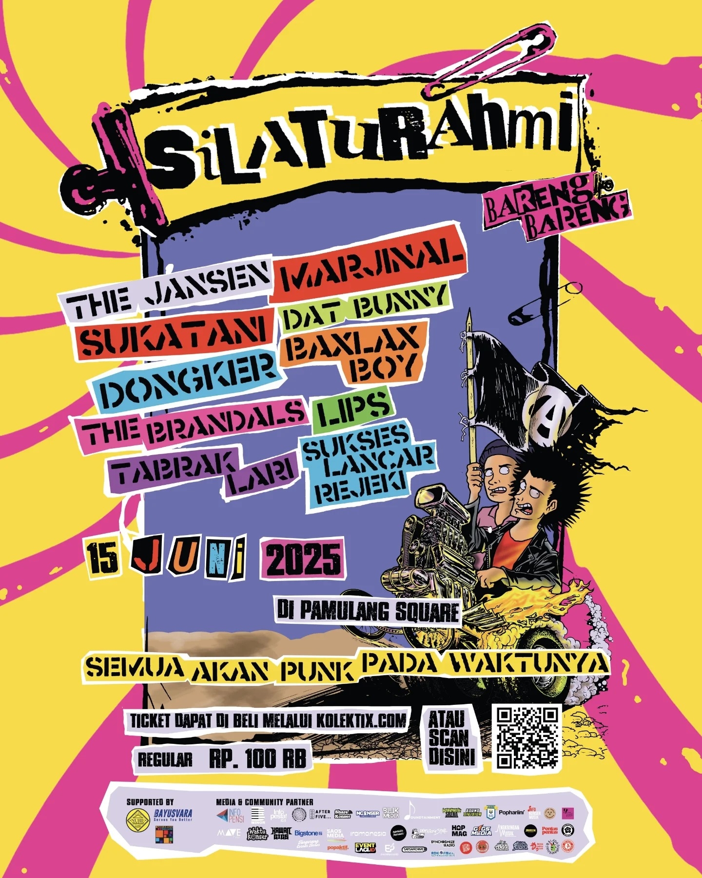 Semua Akan Punk Pada Waktunya: Silaturahmi Musisi di Pamulang Square pada 15 Juni 2025, Simak Daftar Line Up Artisnya