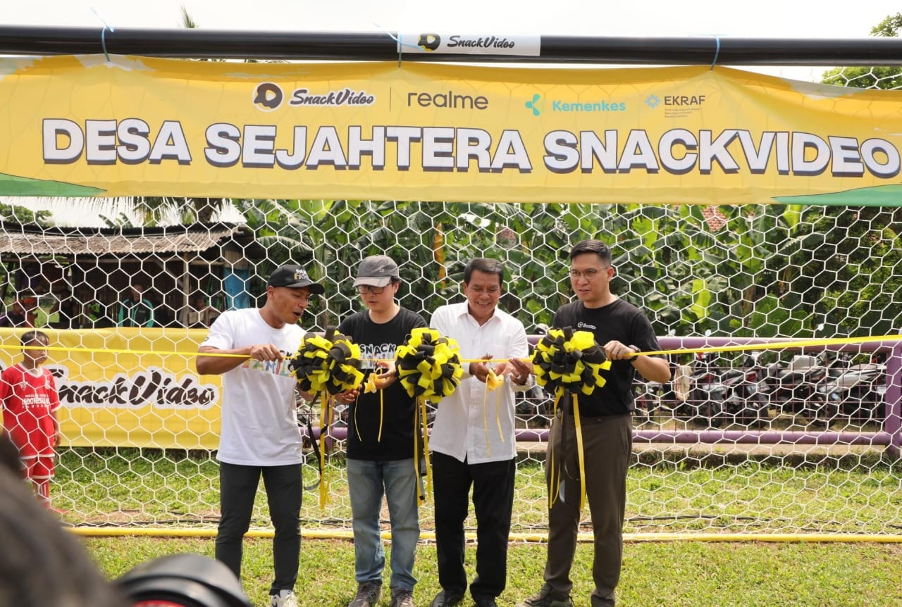 Stadion Mini Legok Diresmikan Bupati Maesyal, Hasil Kolaborasi Pemkab Tangerang dengan Snack Video