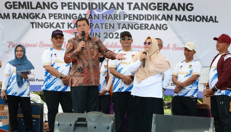 Warga Kabupaten Tangerang Rata-rata Cuma Lulusan SMP, Bupati Maesyal Rasyid Sampaikan Pesan Ini Kepada Para Guru Saat Peringati Hardiknas 2025
