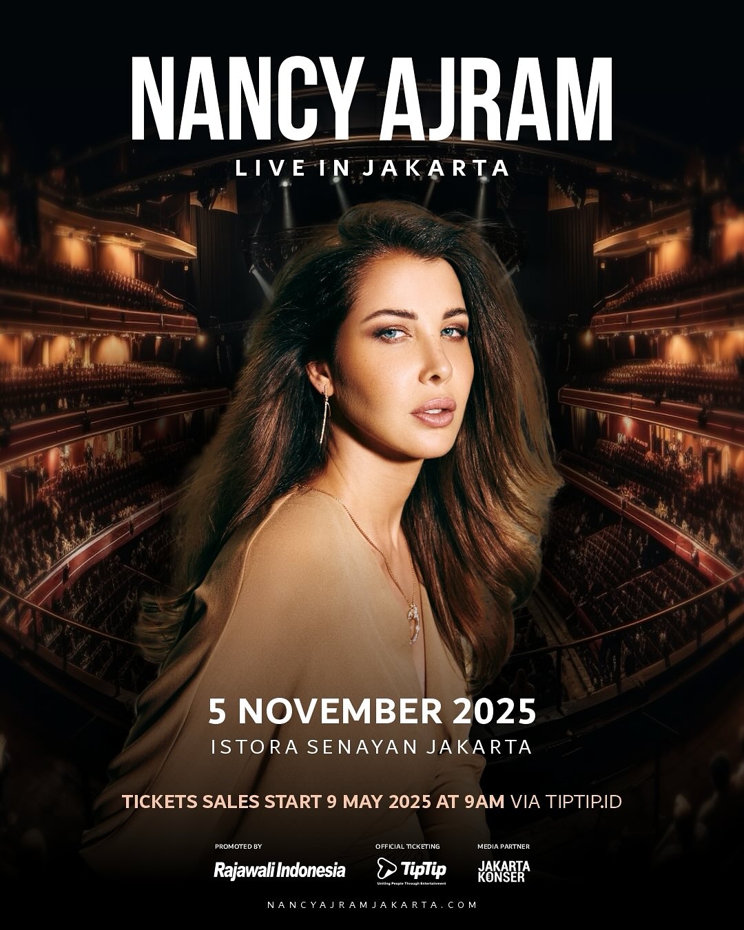 Penyanyi Lebanon Nancy Ajram Bakal Goyang Istora Senayan pada November 2025, Penjualan Tiket Dimulai Besok Pagi, Segini Harganya!