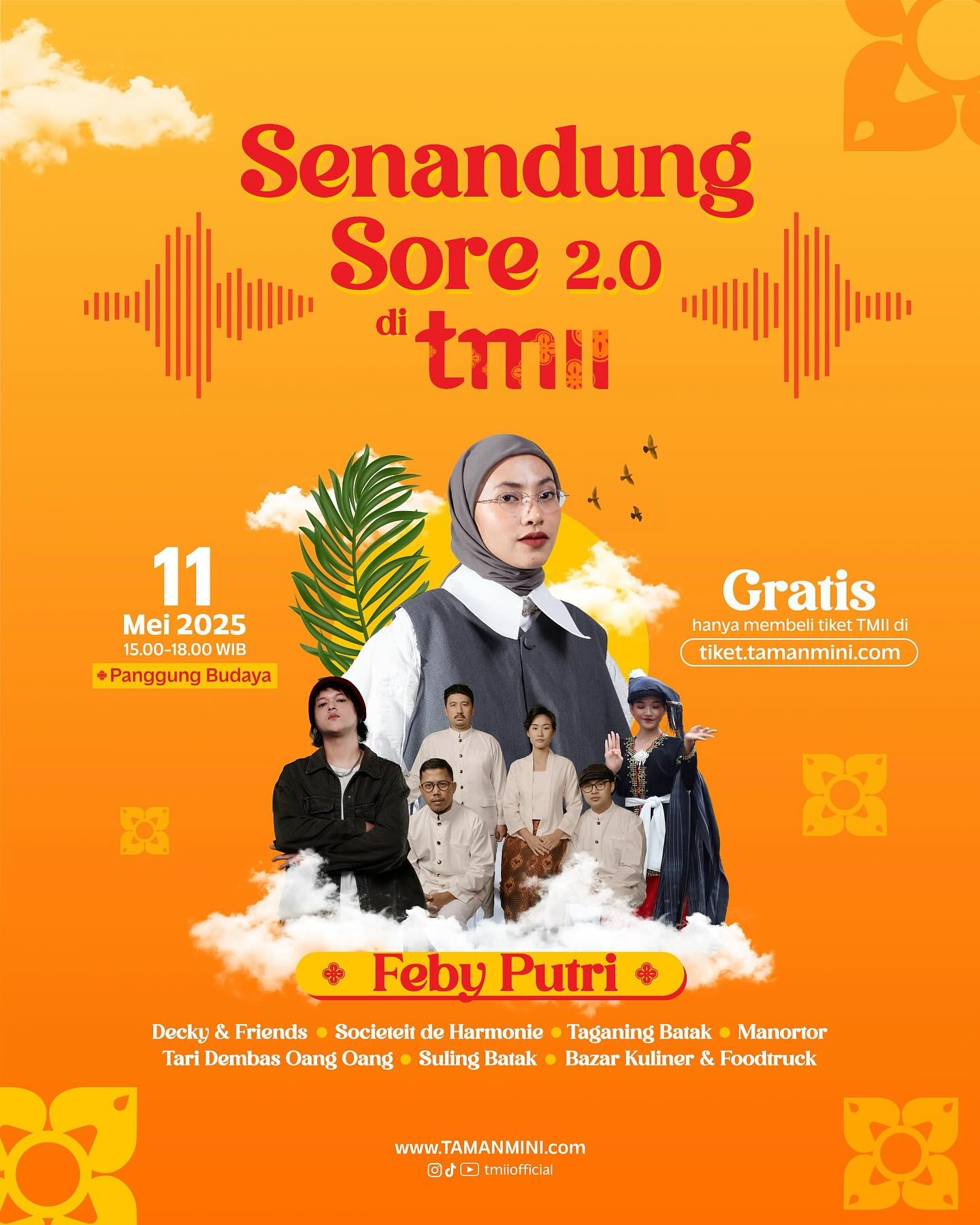 Jangan Lupa! Konser Gratis Feby Putri di TMII pada Minggu Sore Ini, Pengunjung Cukup Beli Tiket Masuk