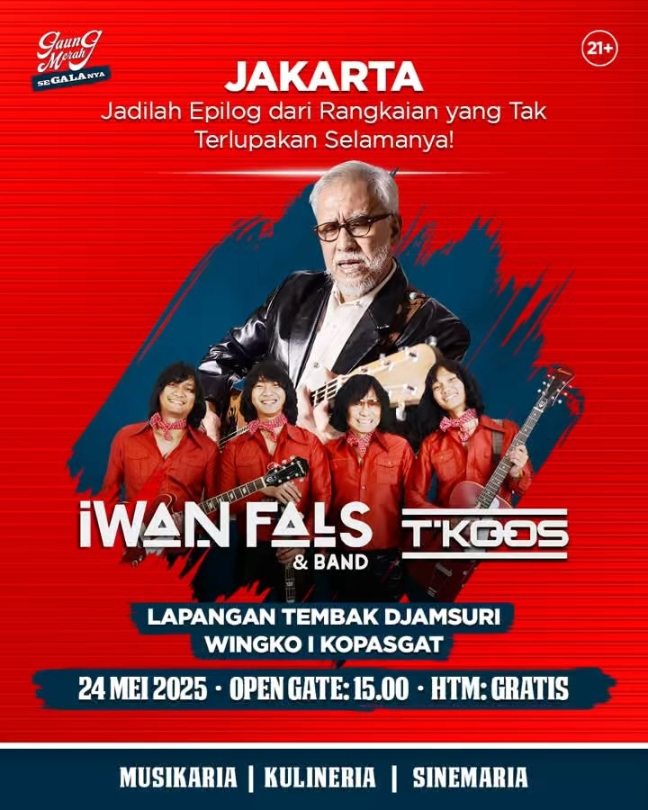 Konser Iwan Fals di Jakarta Resmi Ditunda! Penutupan Tour Gaung Merah seGALAnya di 25 Kota, Ini Alasannya
