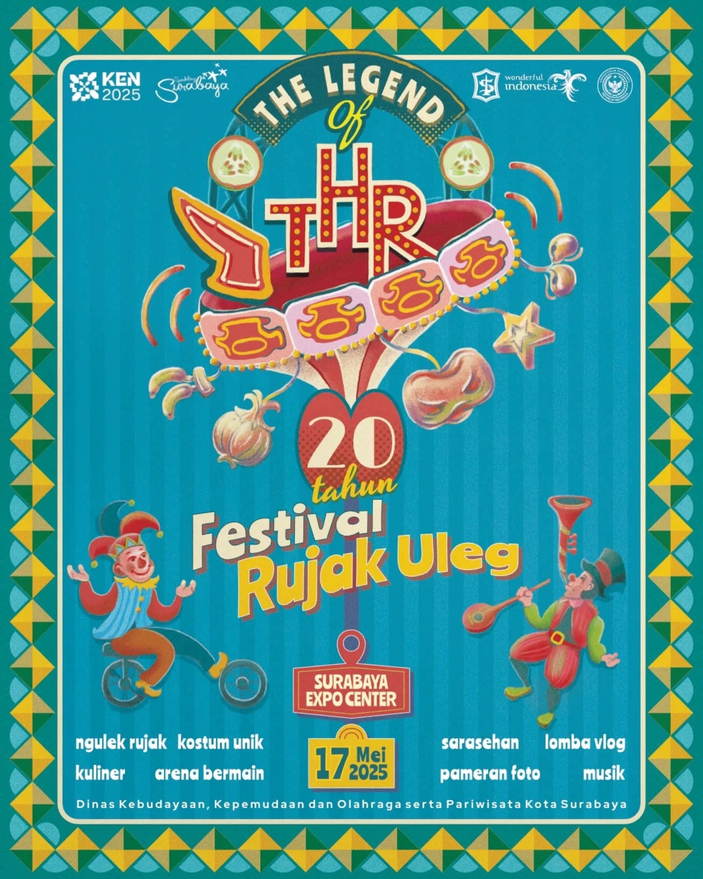 The Legend of THR Surabaya: Nikmati Kuliner Khas di Festival Rujak Uleg 2025 pada Akhir Pekan Ini, Gratis Tiket Masuk!