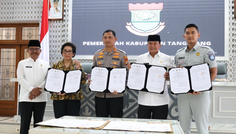 Tingkatkan Penanganan Korban Kecelakaan Lalu Lintas, Pemkab Tangerang Bersama 3 Instansi Ini Tandatangani Kesepakatan Program TACS, Apa Itu?