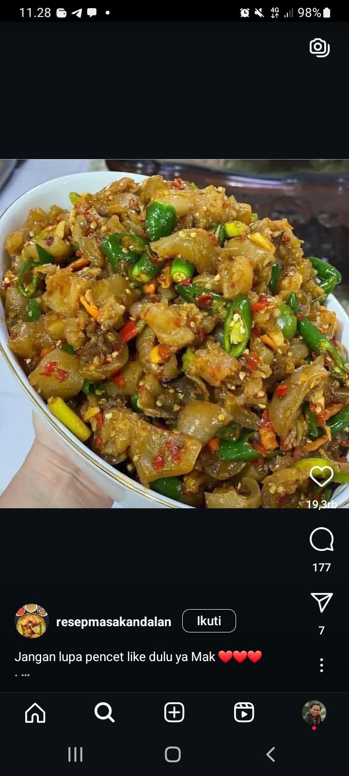 Resep Oseng Kikil, Mudah Dibuat di Rumah Rasanya Maknyus
