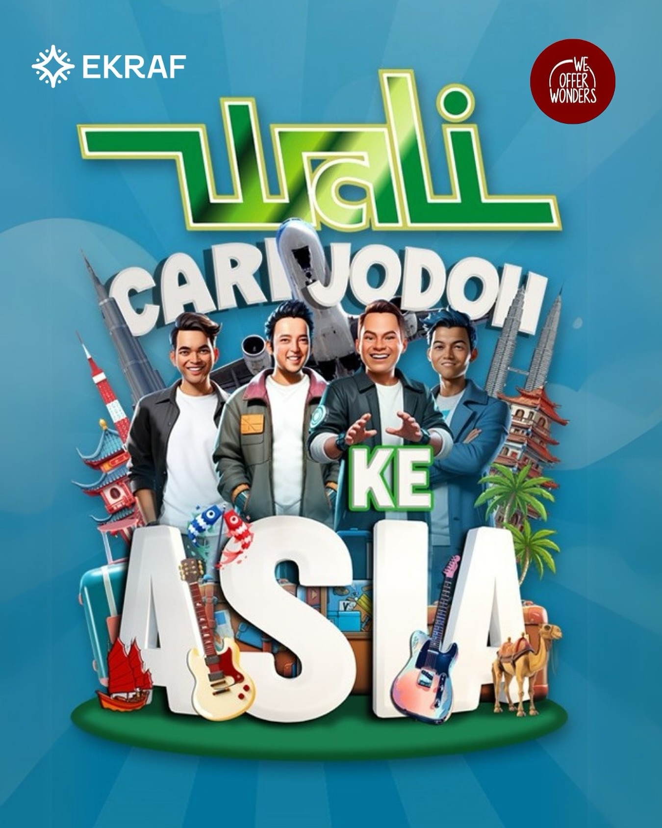 Tur Konser Wali Cari Jodoh ke Asia Sambangi Jepang, Taiwan, Malaysia, Hongkong dan Arab Saudi