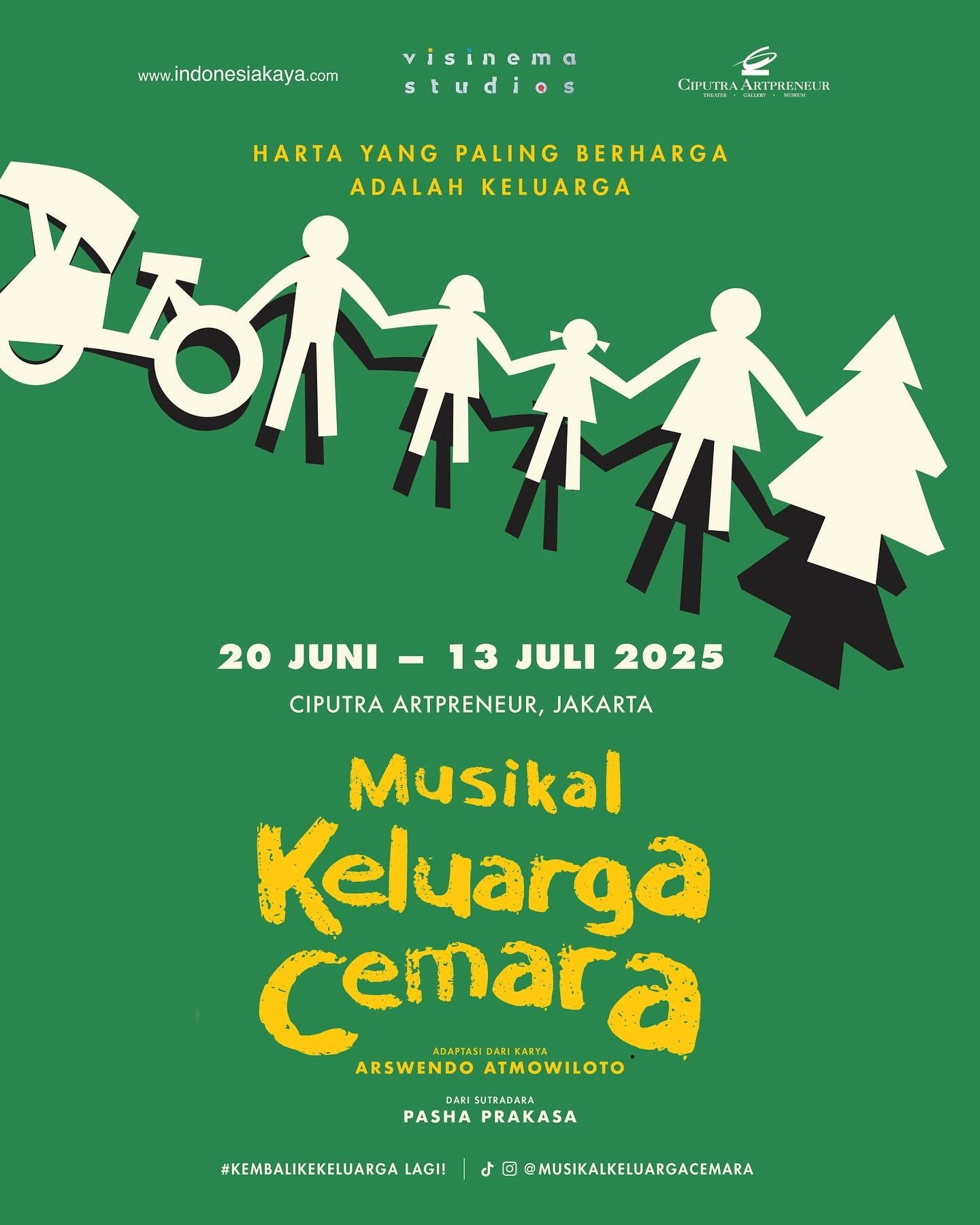 Yuk! Liburan Sekolah di Jakarta Sambil Nonton Pertunjukan Musikal Keluarga Cemara, Cek Lokasi, Tanggal dan Harga Tiketnya di Sini