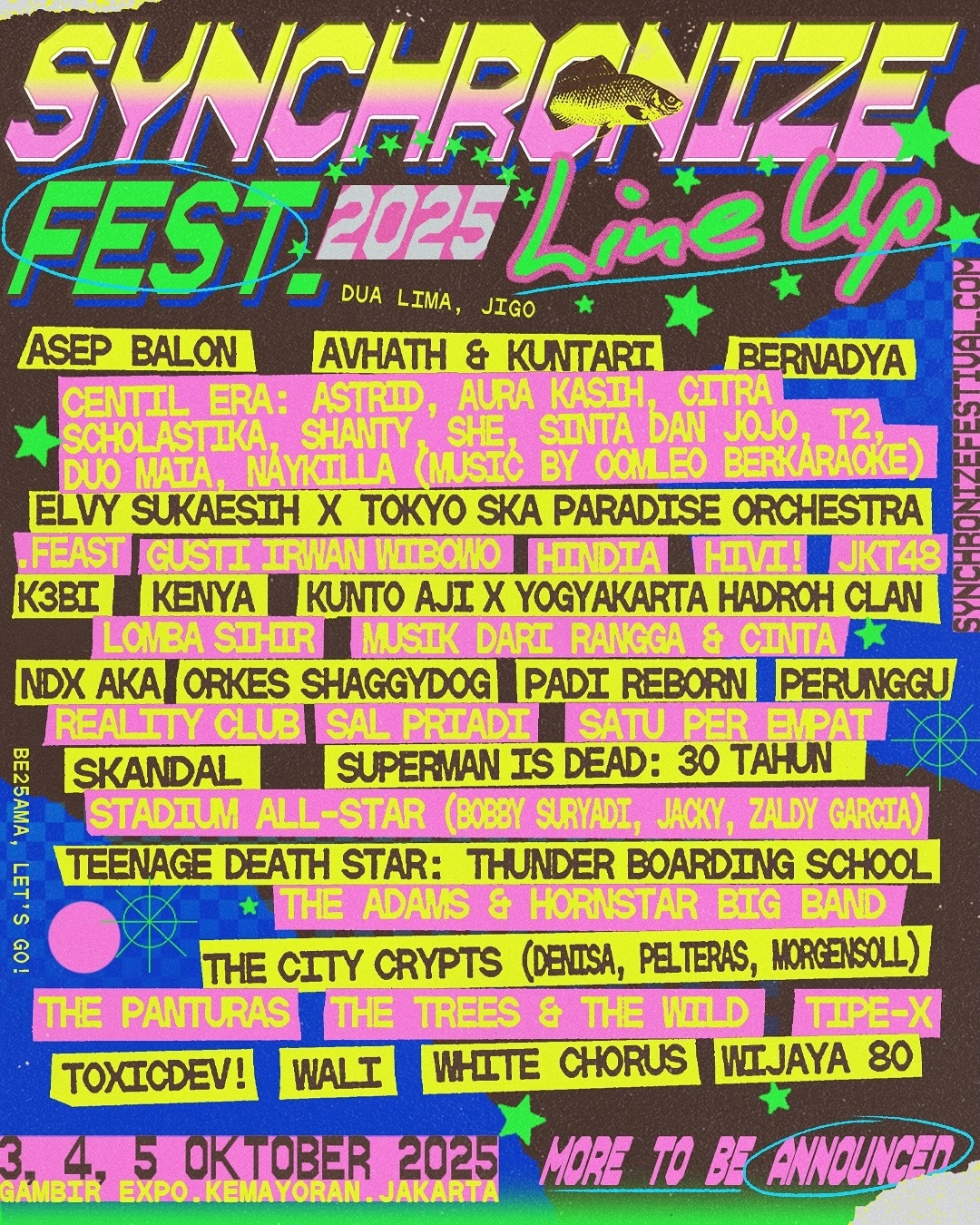 Buruan! Hanya dengan Kirim Sampah Plastik, Kamu Bisa Dapat Tiket Gratis Synchronize Fest 2025
