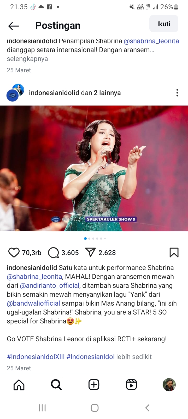 GRATIS! Konser Shabrina Leanor Juara Indonesian Idol 2025 di Belitung Timur, Catat Lokasi dan Waktunya di Sini