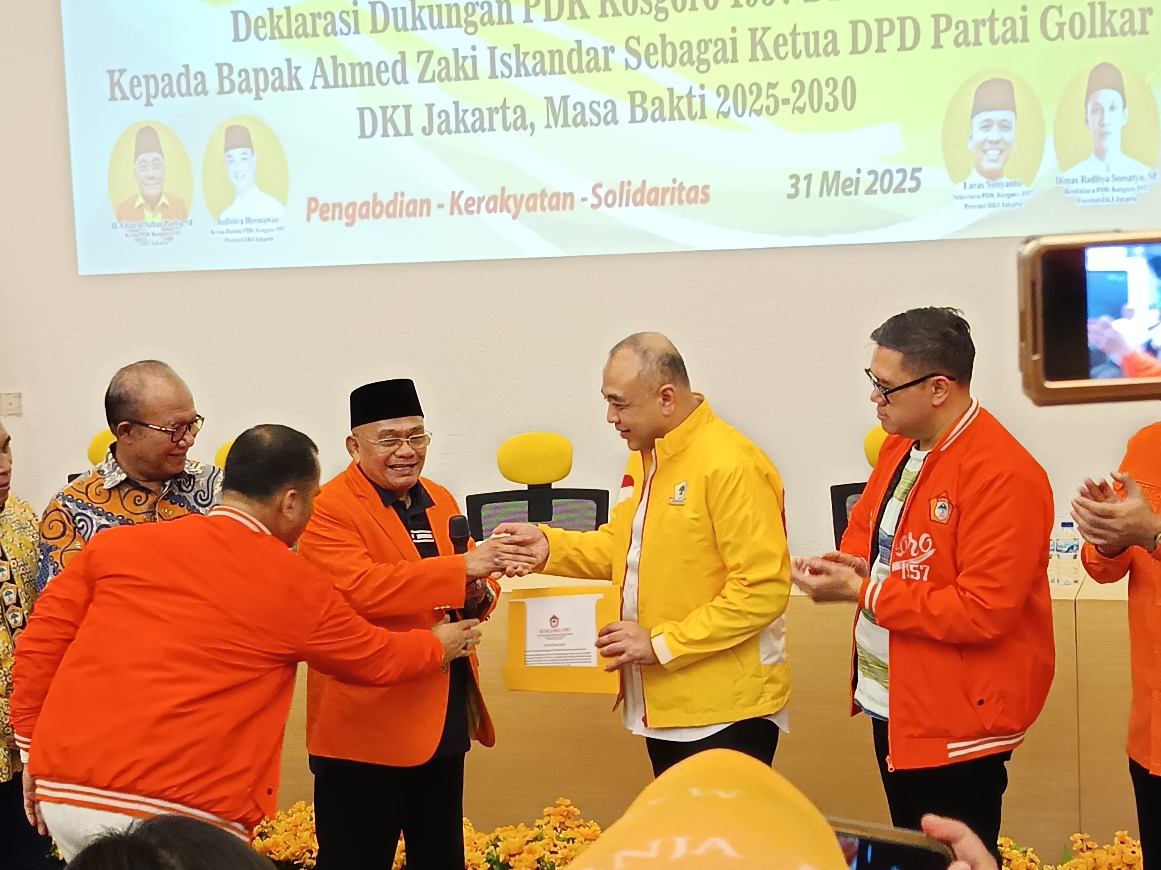 Kosgoro 1957 Deklarasi Dukung Zaki Iskandar Kembali Jadi Ketua DPD Golkar Jakarta Periode 2025-2030