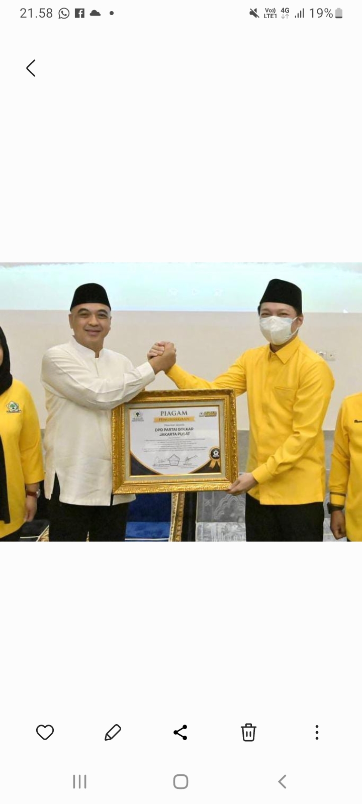 Golkar Jakpus Dukung Bang Zaki Maju Kembali Jadi Ketua DPD Golkar DKI, Calon Tunggal yang Layak Lanjutkan